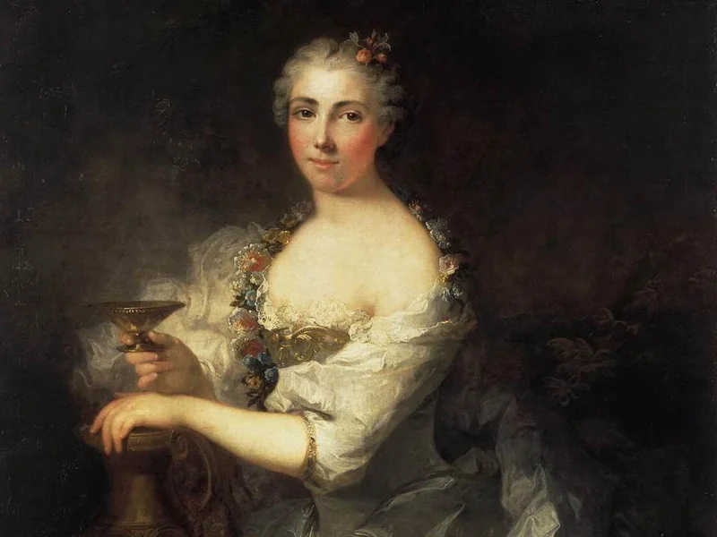 1667-Robert Tournières - Ritratto di donna sconosciuta nei panni di Ebe